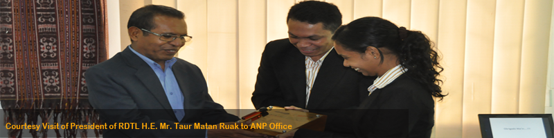 Courtesy Visit of President of RDTL H.E. Mr. Taur Matan Ruak to ANP Office